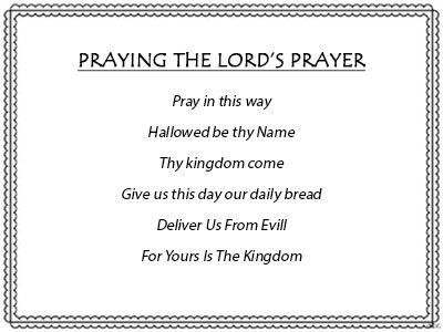 Praying The Lord’s Prayer Series Audio